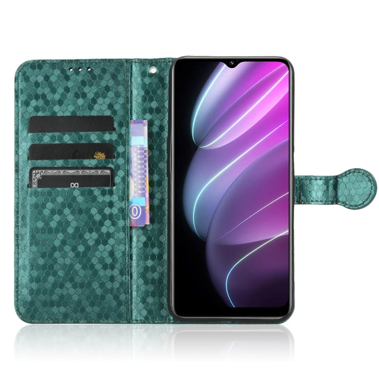 For Realme V30 / V30T 5G Honeycomb Dot Texture Leather Phone Case