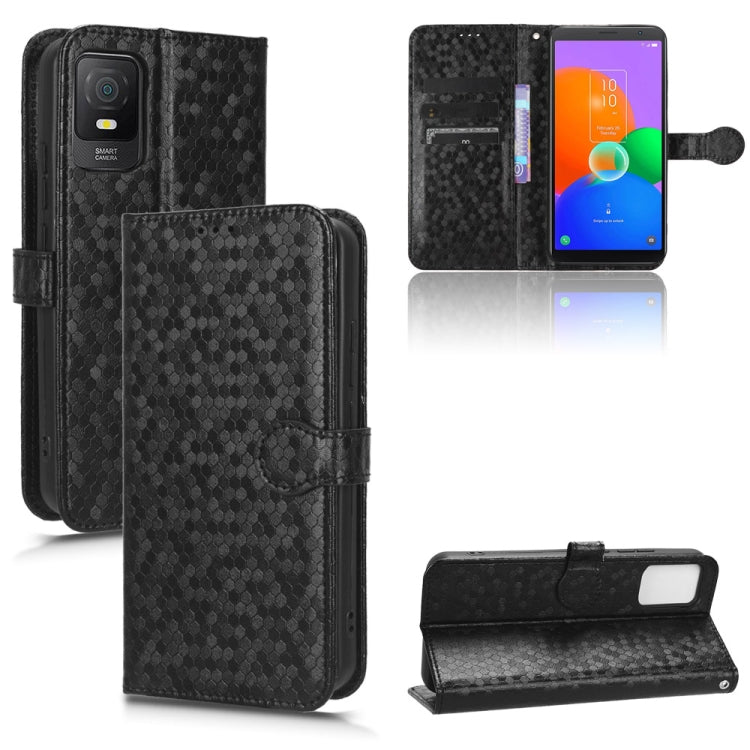 For TCL 403 Honeycomb Dot Texture Leather Phone Case