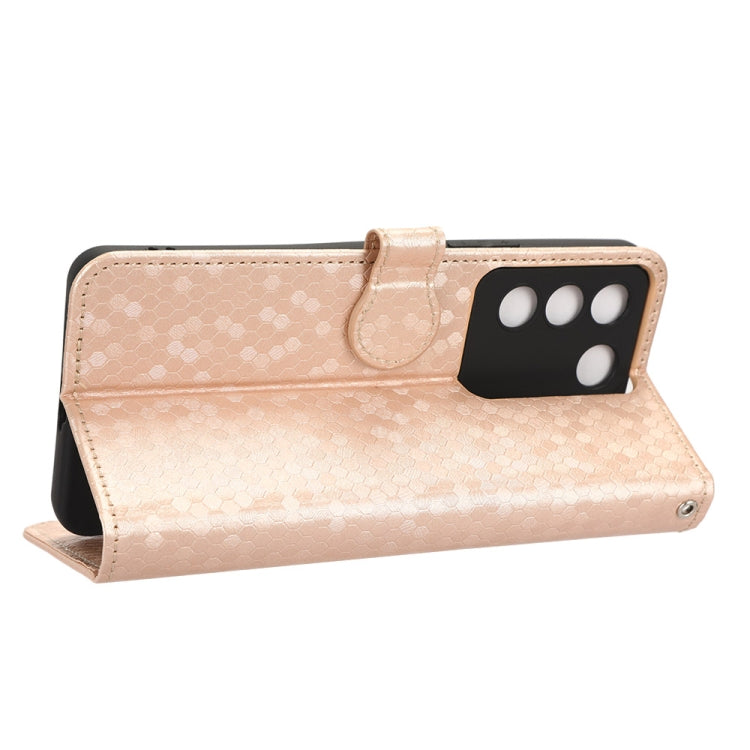 For vivo V27e / S16e Honeycomb Dot Texture Leather Phone Case