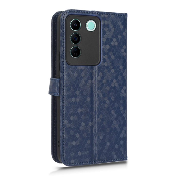 For vivo V27e / S16e Honeycomb Dot Texture Leather Phone Case