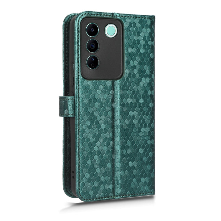 For vivo V27e / S16e Honeycomb Dot Texture Leather Phone Case