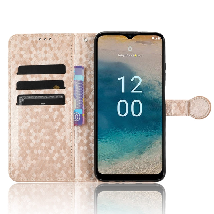 For Nokia G22 4G Honeycomb Dot Texture Leather Phone Case
