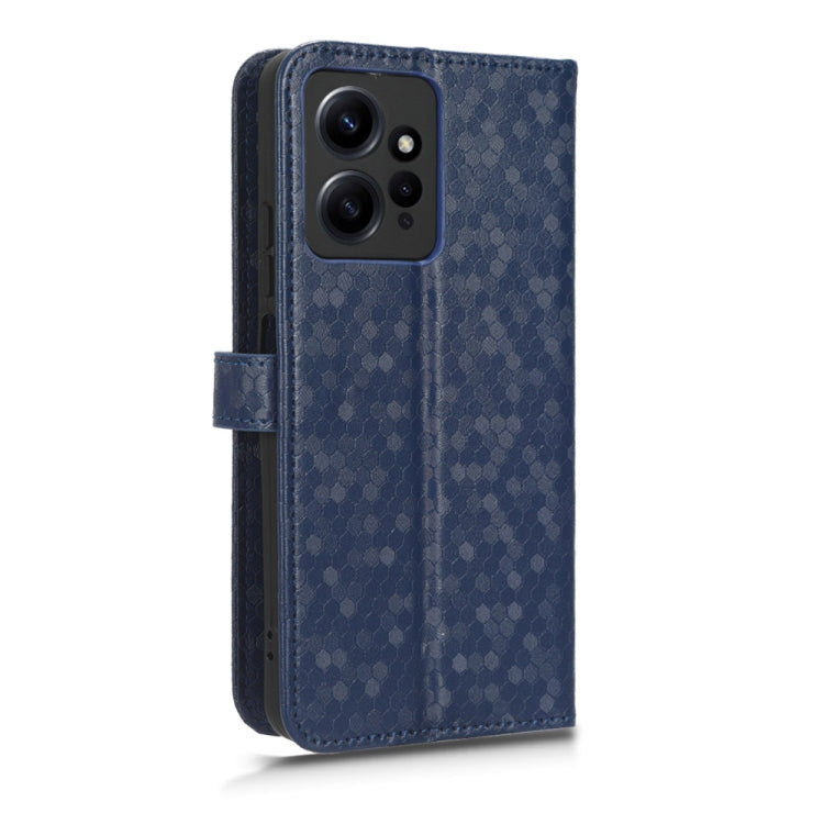 For Xiaomi Redmi Note 12 4G Global Honeycomb Dot Texture Leather Phone Case