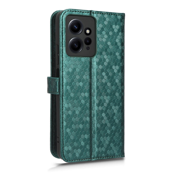 For Xiaomi Redmi Note 12 4G Global Honeycomb Dot Texture Leather Phone Case