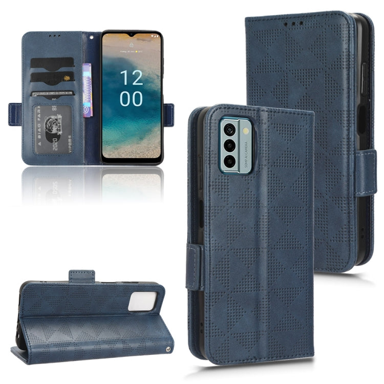 For Nokia G22 4G Symmetrical Triangle Leather Phone Case