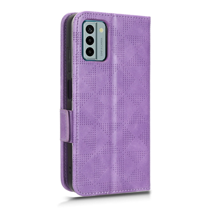 For Nokia G22 4G Symmetrical Triangle Leather Phone Case
