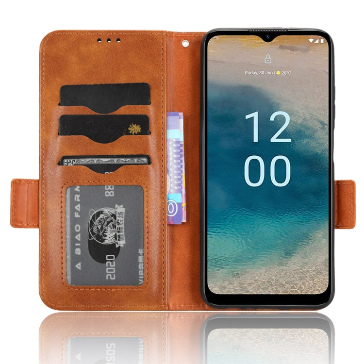 For Nokia G22 4G Symmetrical Triangle Leather Phone Case