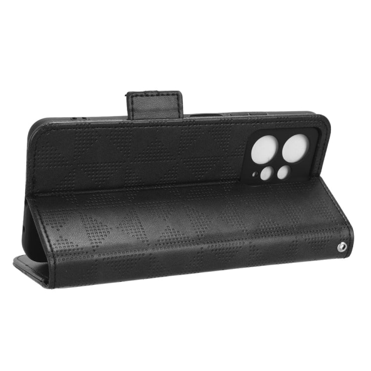 For Xiaomi Redmi Note 12 4G Global Symmetrical Triangle Leather Phone Case