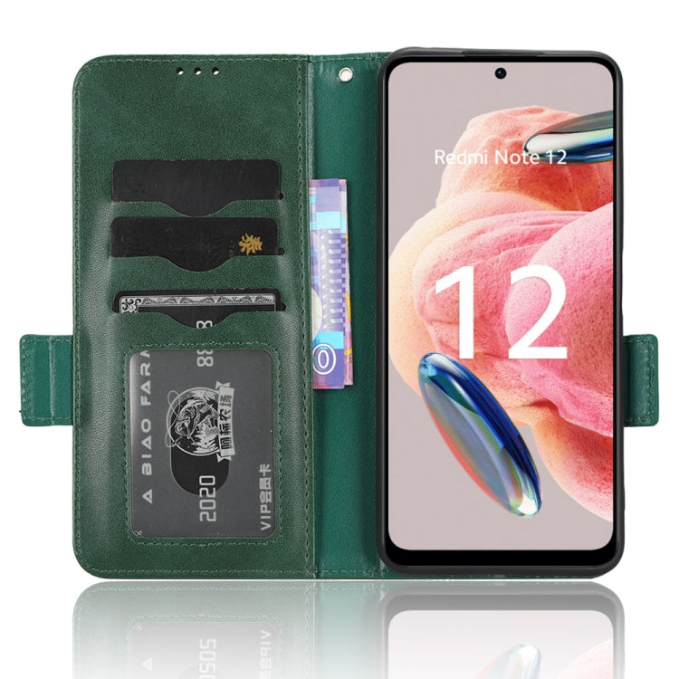 For Xiaomi Redmi Note 12 4G Global Symmetrical Triangle Leather Phone Case