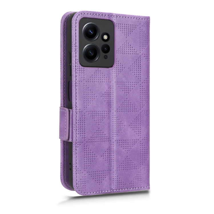 For Xiaomi Redmi Note 12 4G Global Symmetrical Triangle Leather Phone Case