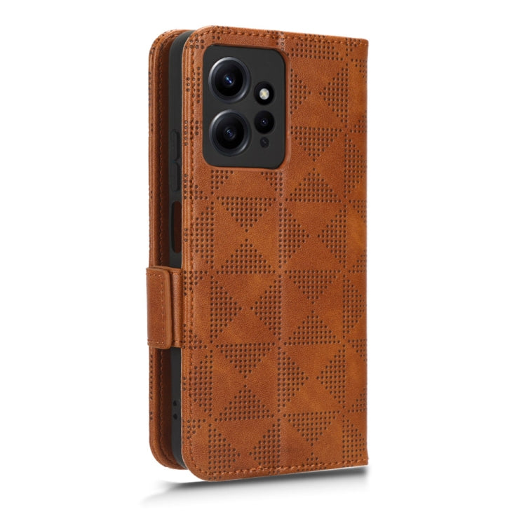 For Xiaomi Redmi Note 12 4G Global Symmetrical Triangle Leather Phone Case