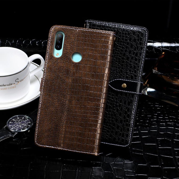 For Homtom P30 Pro idewei Crocodile Texture Horizontal Flip Leather Case with Holder & Card Slots & Wallet