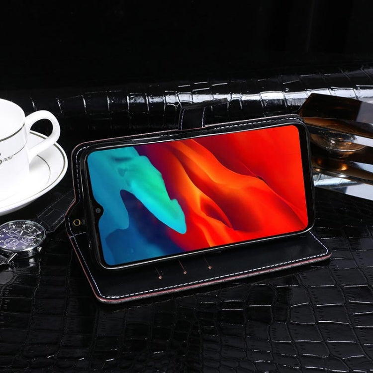 For Blackview A80 Pro idewei Crocodile Texture Horizontal Flip Leather Case with Holder & Card Slots & Wallet