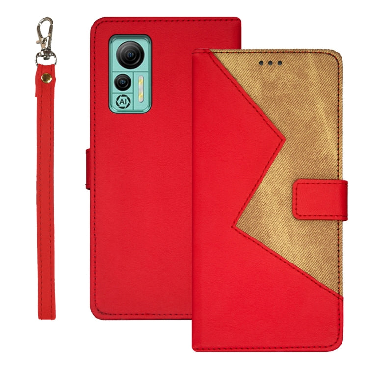 For Ulefone Note 14 idewei Two-color Splicing Leather Phone Case