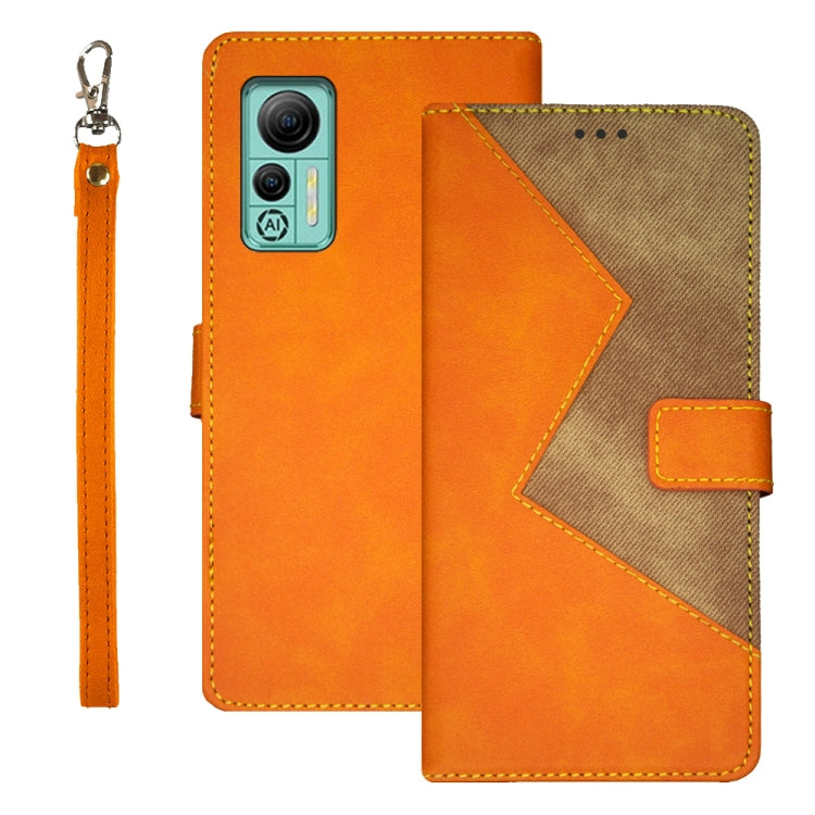 For Ulefone Note 14 idewei Two-color Splicing Leather Phone Case
