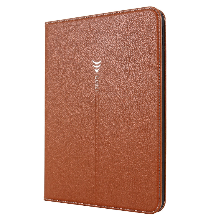 For iPad 10th Gen 10.9 2022 GEBEI Silk Texture Flip Tablet Leather Case
