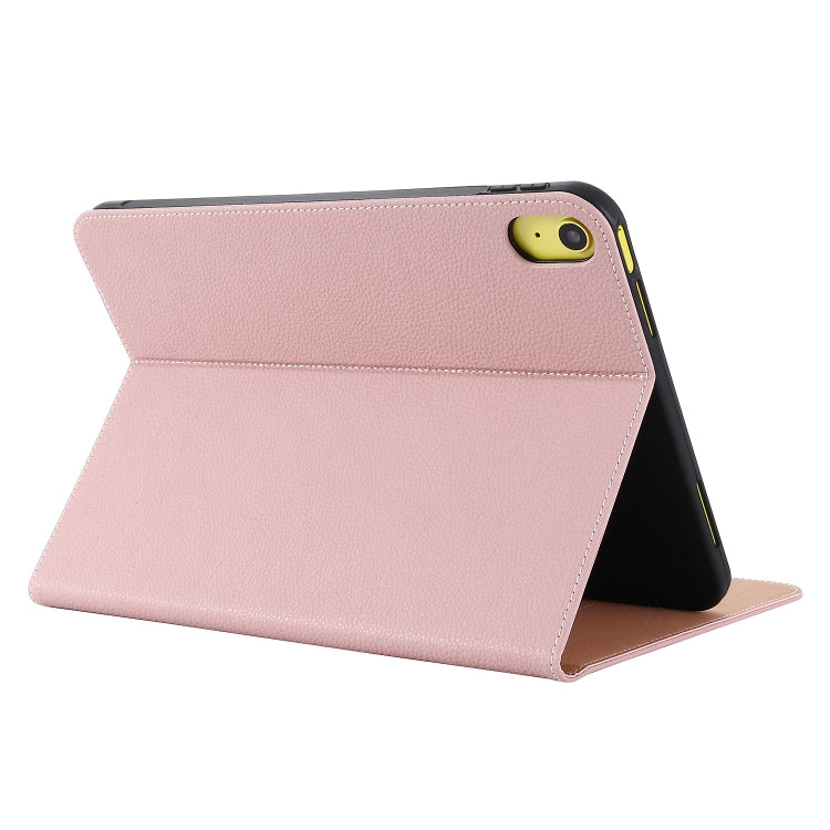For iPad 10th Gen 10.9 2022 GEBEI Silk Texture Flip Tablet Leather Case