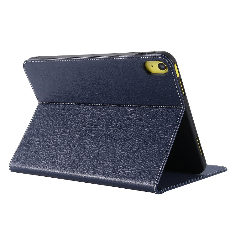 For iPad 10th Gen 10.9 2022 GEBEI Silk Texture Flip Tablet Leather Case