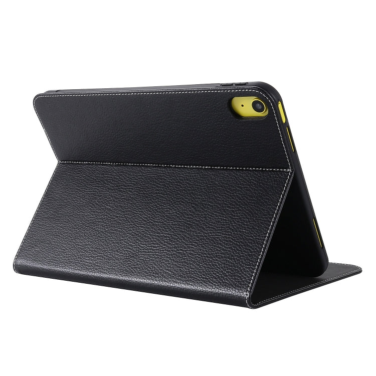 For iPad 10th Gen 10.9 2022 GEBEI Silk Texture Flip Tablet Leather Case