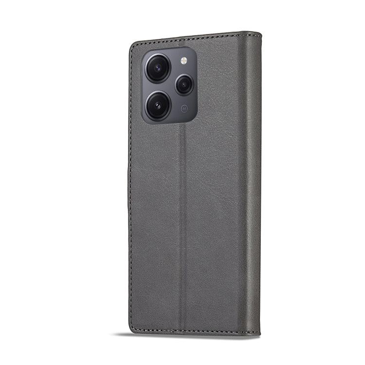 For Xiaomi Redmi 12 4G Global LC.IMEEKE Calf Texture Leather Phone Case