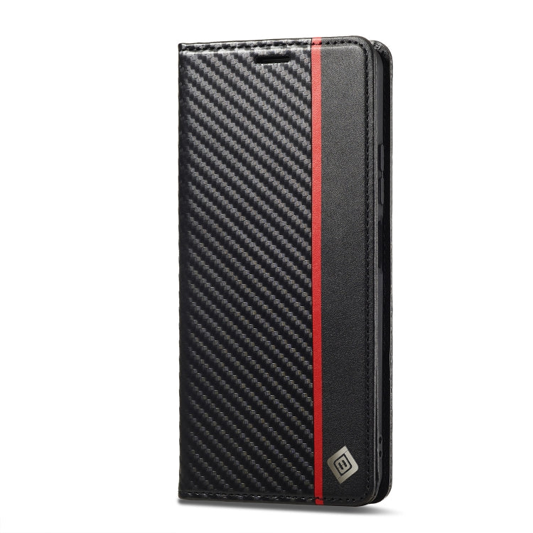 For Xiaomi Redmi Note 12 4G Global LC.IMEEKE Carbon Fiber Leather Phone Case