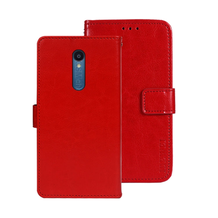 For Sharp Rouvo V idewei Crazy Horse Texture Leather Phone Case with Holder