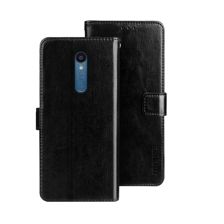 For Sharp Rouvo V idewei Crazy Horse Texture Leather Phone Case with Holder