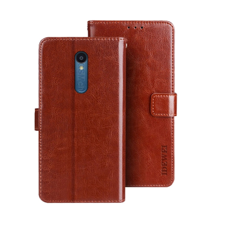 For Sharp Rouvo V idewei Crazy Horse Texture Leather Phone Case with Holder