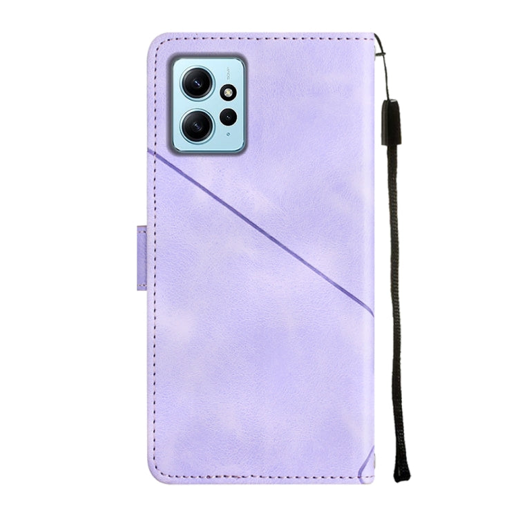 For Xiaomi Redmi Note 12 4G Global Skin-feel Embossed Leather Phone Case