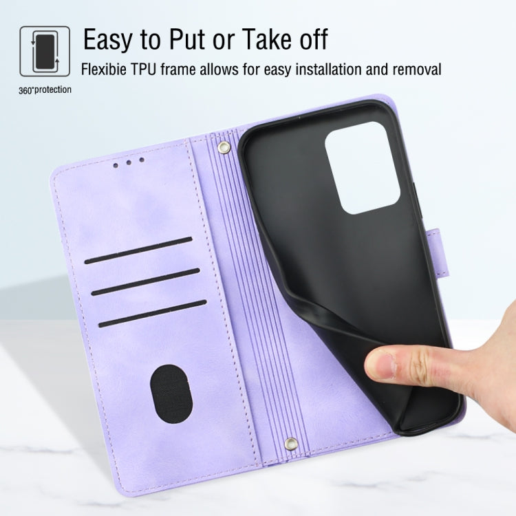 For Xiaomi Redmi Note 12 4G Global Skin-feel Embossed Leather Phone Case