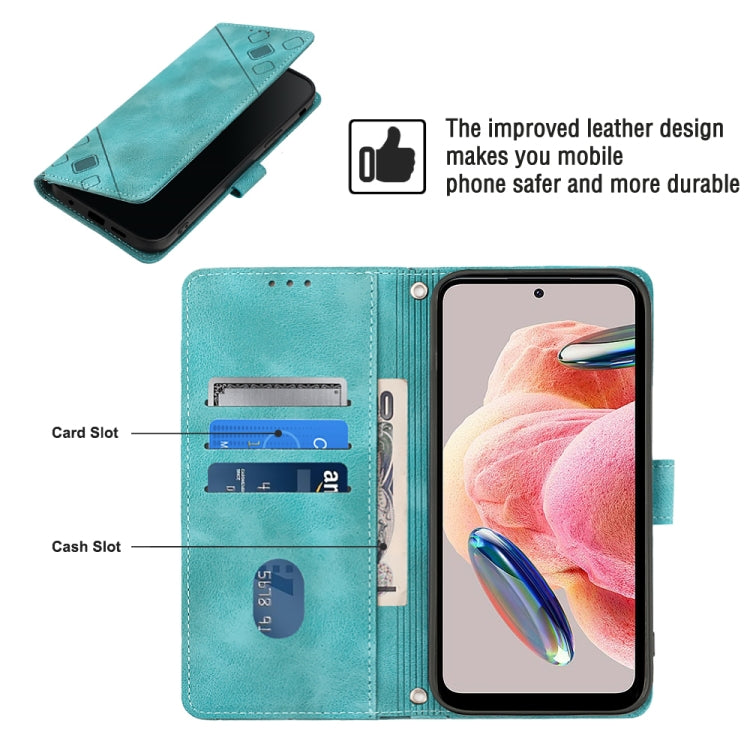 For Xiaomi Redmi Note 12 4G Global Skin-feel Embossed Leather Phone Case