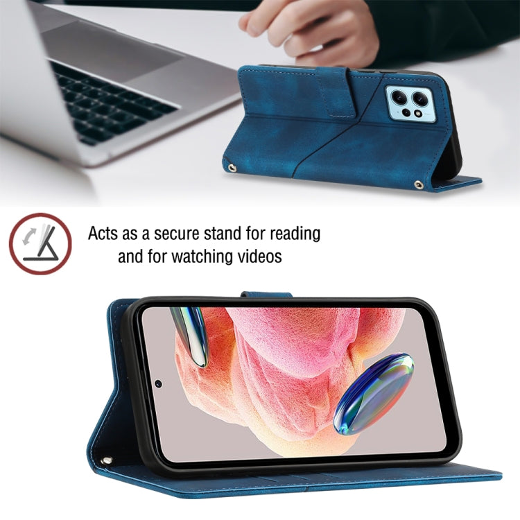 For Xiaomi Redmi Note 12 4G Global Skin-feel Embossed Leather Phone Case