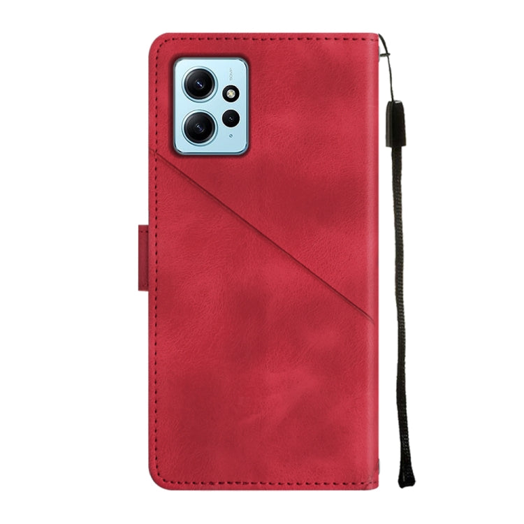 For Xiaomi Redmi Note 12 4G Global Skin-feel Embossed Leather Phone Case