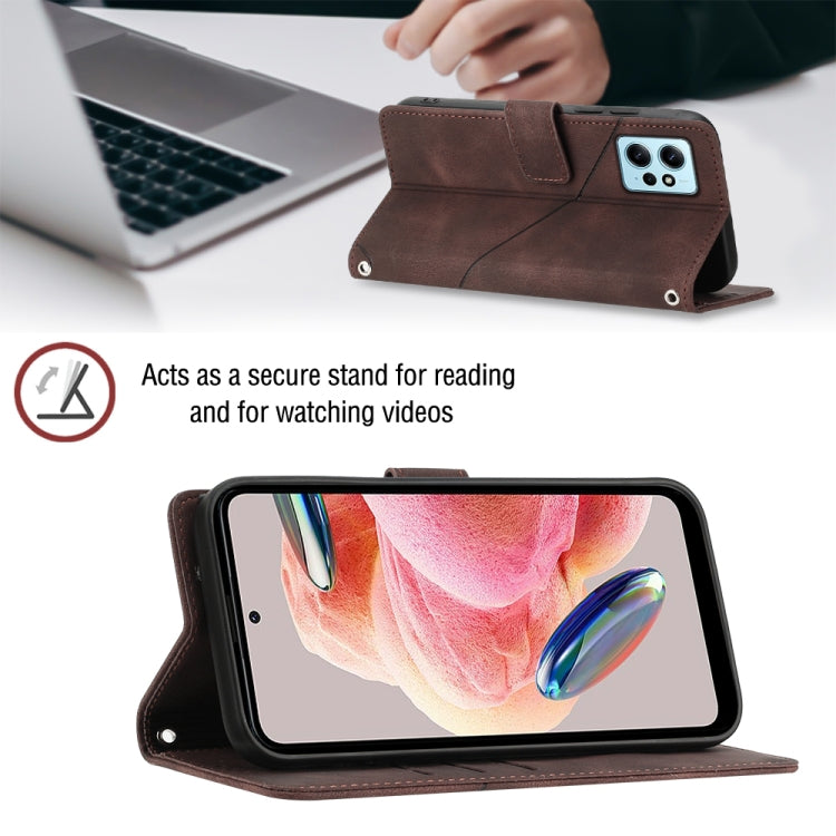 For Xiaomi Redmi Note 12 4G Global Skin-feel Embossed Leather Phone Case