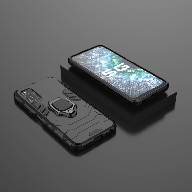 For Vivo IQOO Neo 3 PC + TPU Protective Case with Magnetic Ring Holder