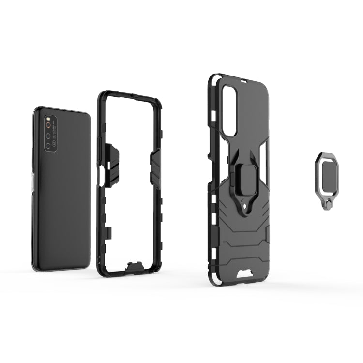 For Vivo IQOO Neo 3 PC + TPU Protective Case with Magnetic Ring Holder