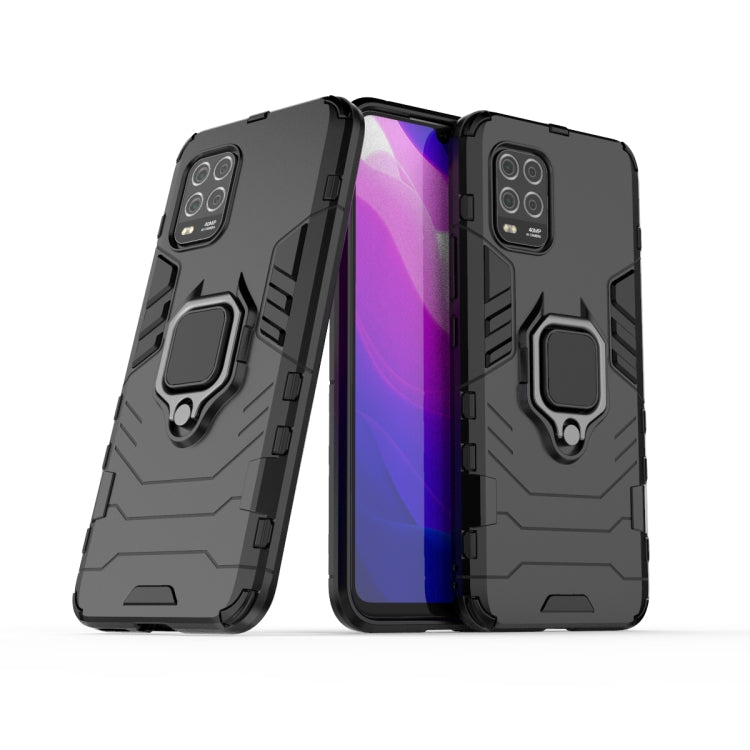 For Xiaomi MI 10 Lite PC + TPU Protective Case with Magnetic Ring Holder