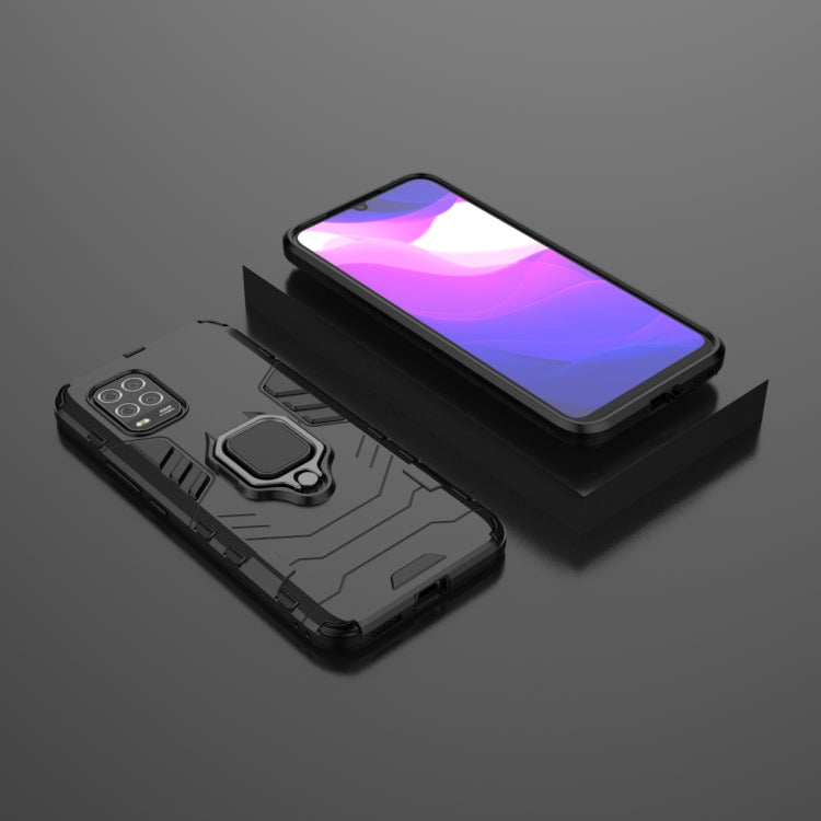 For Xiaomi MI 10 Lite PC + TPU Protective Case with Magnetic Ring Holder