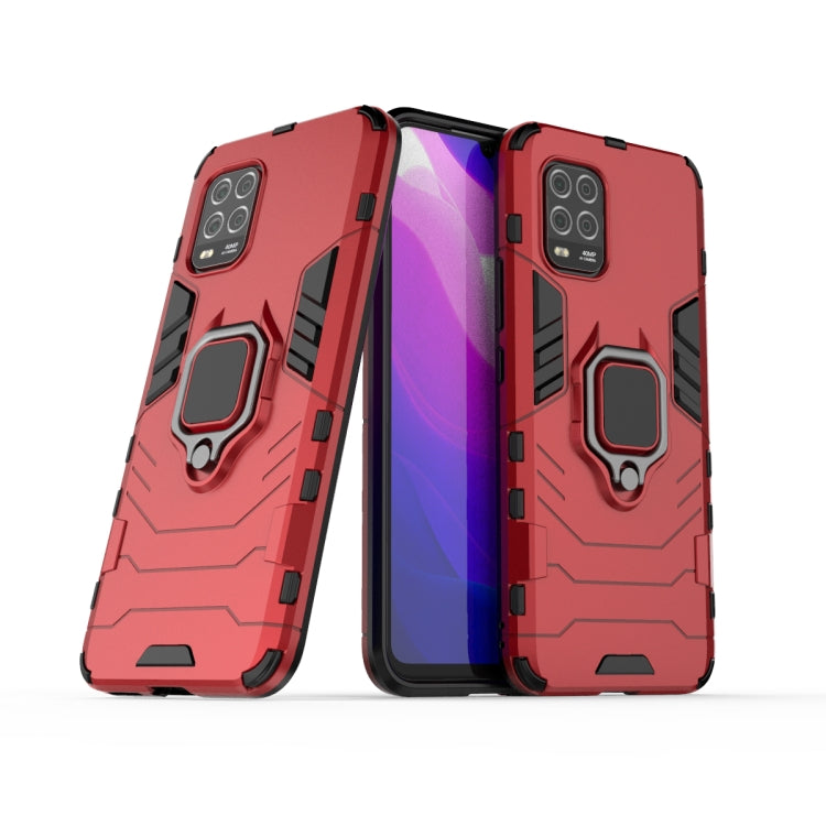 For Xiaomi MI 10 Lite PC + TPU Protective Case with Magnetic Ring Holder