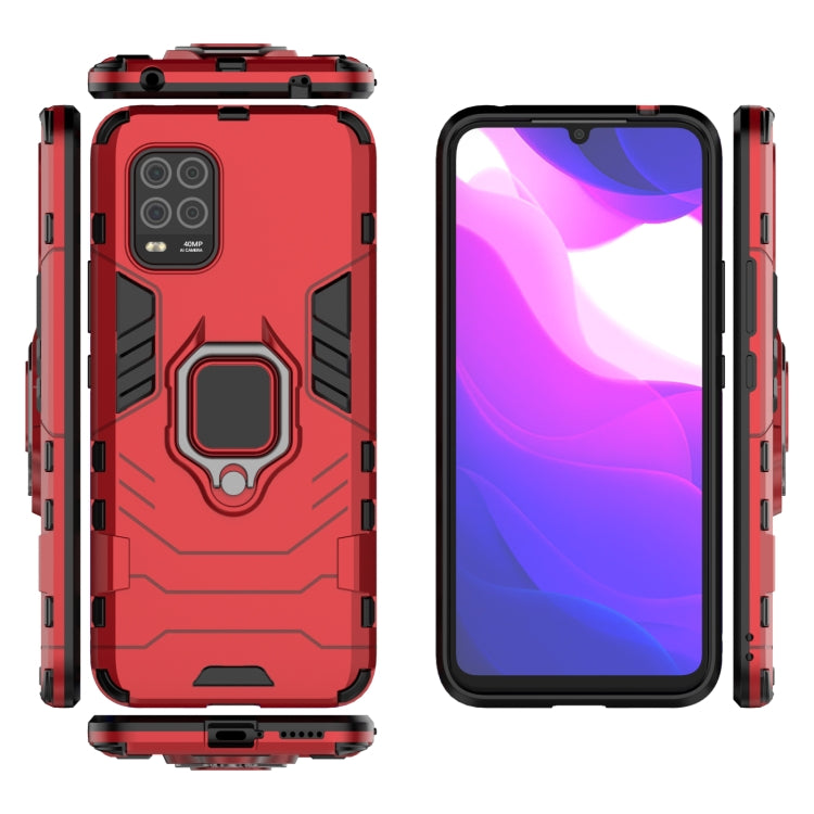 For Xiaomi MI 10 Lite PC + TPU Protective Case with Magnetic Ring Holder