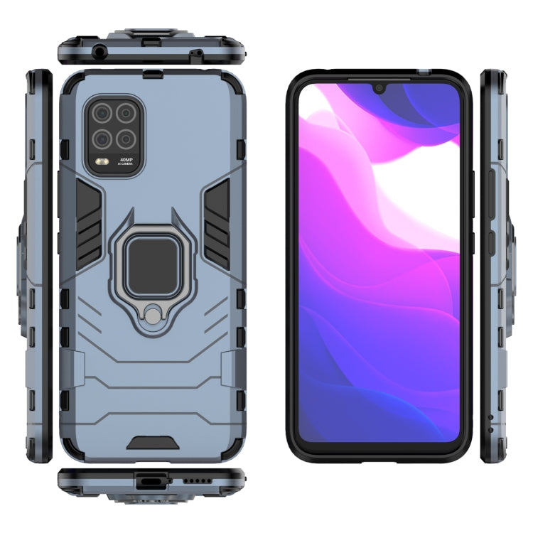 For Xiaomi MI 10 Lite PC + TPU Protective Case with Magnetic Ring Holder