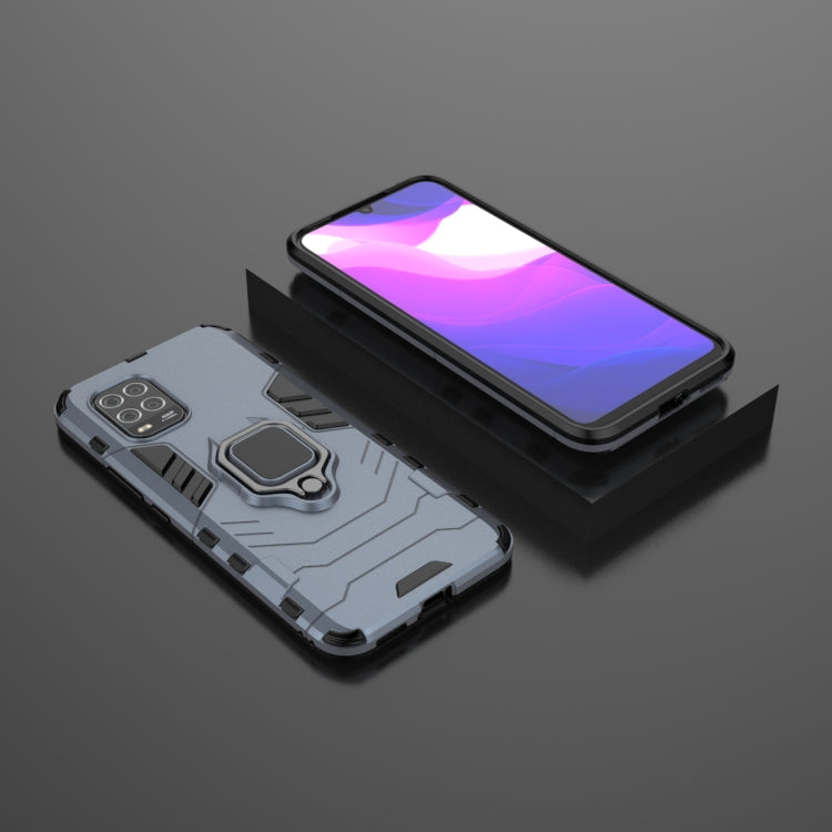 For Xiaomi MI 10 Lite PC + TPU Protective Case with Magnetic Ring Holder