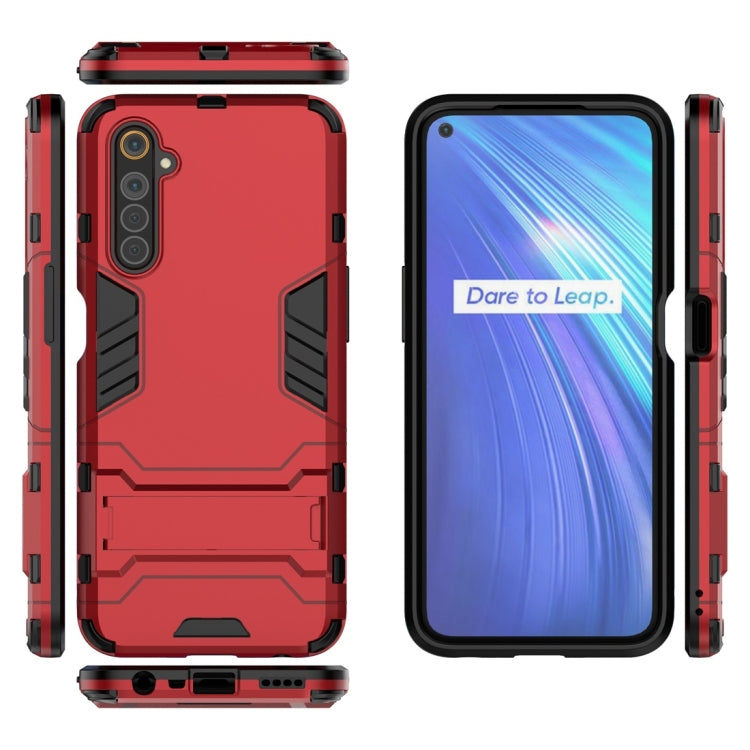 For OPPO Realme 6 PC + TPU Shockproof Protective Case with Invisible Holder