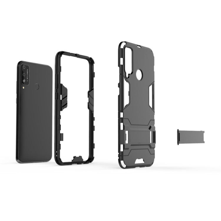 For Huawei Honor Play 4T PC + TPU Shockproof Protective Case with Invisible Holder