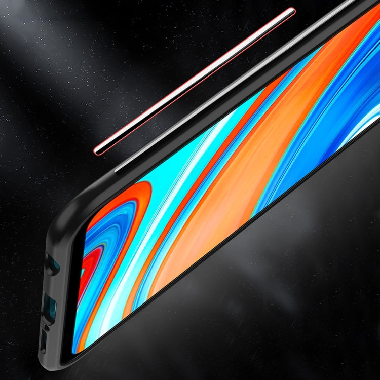 For Xiaomi Redmi Note 9 Pro Max Anti-fall Transparent TPU + Acrylic Mobile Phone Protective Case with Ring Bracket