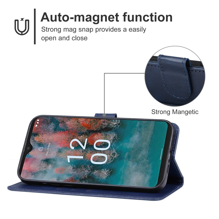 For Nokia C12 Plus Leather Phone Case