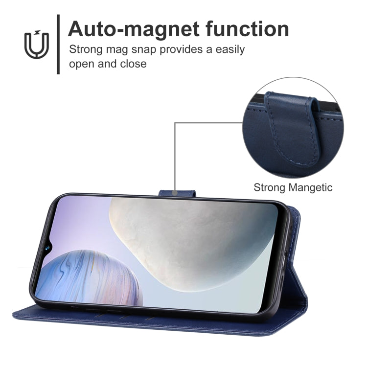 For vivo Y11 2023 / Y02 4G / Y02A Leather Phone Case