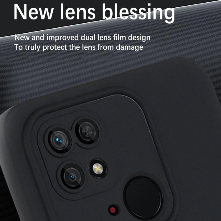 For Xiaomi Redmi 10 4G / Redmi 10C Strap Holder Shockproof Protective Phone Case with Lens Film