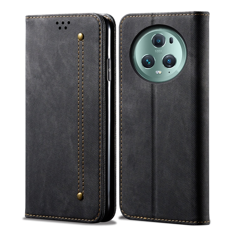 For Honor Magic5 Denim Texture Leather Phone Case