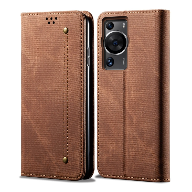 For Huawei P60/P60 Pro Denim Texture Leather Phone Case